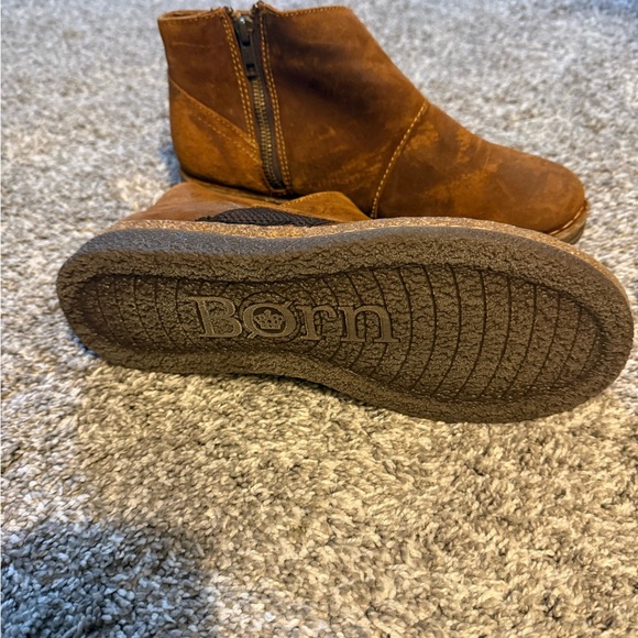 Born Tan Leather Ankle Boots - Picture 3 of 5